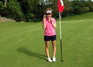 Hole in One for Megane Clyne